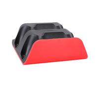 SALALIS Edge Controller Double Support de Chargeur pour Console de Jeu Station de Charge Rapide pour Manettes Edge Minces avec Puce de Protection, Câble USB, Lumières LED Orange et Bleues (Rouge Noir)