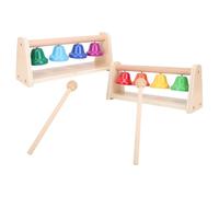 SALALIS Ensemble de Carillons de Bureau à 8 Notes de qualité Supérieure pour Enfants, Illumination Musicale avec Cognition des Couleurs pour Le Développement des Compétences de Coordination