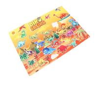 SALALIS Ensemble de Jeu éducatif en Feutre de Dinosaure pour L'apprentissage Préscolaire, Kit de Narration de Dinosaures Réutilisable avec 37 Pièces en Feutre et Crochets de Suspension