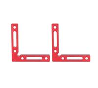 SALALIS Ensemble de Pinces de Positionnement à Angle Droit, 2 Pièces, Outil en Alliage D'aluminium Durable pour le Travail du Bois et L'assemblage, carré de 90 Degrés avec échelles Claires