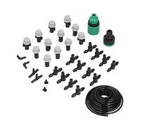 SALALIS Ensemble D'irrigation de Jardin, Système D'arrosage automatisé Efficace pour étang de Fleurs, Champ de Légumes pour PVC + Plastique 32,8 Pieds