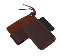 SALALIS Gaine de Ceinture en Cuir Faite à la Main avec Pince Organisateur Multi-Outils pour Les Activités de Plein Air et Un Usage Quotidien Marron 5,1x4,7 Pouces