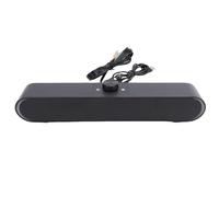 SALALIS Haut-Parleur D'ordinateur, Son 3D Compact avec Lumières Ambiantes pour Configuration D'ordinateur Portable, Matériau ABS, 1 unité