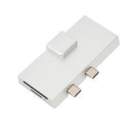 SALALIS Hub d'extension Double USB C pour Pro 8 9 X | Hub en aluminium 7 en 1, transfert de données 5 Gbit/s, PD 100 W, 4K, Ethernet RJ45 Gigabit, lecteur de carte SD/TF