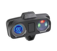SALALIS Jauge de Compteur de Vitesse de Moto, écran LCD Lumineux pour CG125 2000 - 2008, Ensemble D'instruments DC 12V pour Cavaliers, ABS + Métal