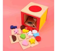 SALALIS Jouets pour Enfants, Jeu Interactif de Correspondance de Mémoire pour L'éducation Précoce, Ensemble de Jouets en Bois