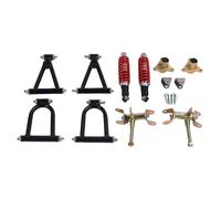 SALALIS Kit de Bras de Suspension Avant, Confort de stabilité amélioré Durable pour VTT Quad Go Kart, Kit D'amortisseur de Bras Oscillant Supérieur et Inférieur Haute Résistance [véhicules