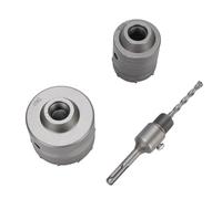 SALALIS Kit de Scie Cloche pour Marteau électrique, Construction Robuste pour le Perçage de Trous dans les Murs en Béton, 2 Scies Cloches de 60 Mm et 80 Mm pour Climatiseurs, Conduites D'eau, Mur en