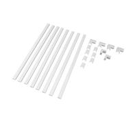 SALALIS kit mural de cache-cordon Cache-cordon élégant, Kit de chemin de roulement, cache-câble, correcteur de bricolage finition