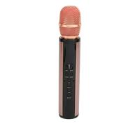 SALALIS Microphone Portable Bluetooth avec Réduction du Bruit, pour karaoké à Domicile, Batterie en Métal ABS de 2000mAh (Rose)