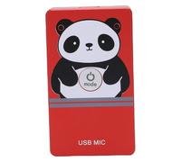 SALALIS Microphone USB Intelligent Antibruit, Prise de Son Omnidirectionnelle à 360 Degrés pour L'enregistrement HiFi en Direct, Connexion Pratique pour Une Utilisation sur Ordinateur (Rouge)