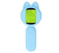 SALALIS Microscope Portatif pour Enfants avec écran HD IPS, Lumière LED à 3 Vitesses pour L'exploration en Extérieur et Les Expériences en Intérieur (Bleu)