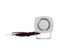 SALALIS Mini Sirène Filaire Filaire, Système D'alarme Sonore de sécurité pour Véhicule Domestique et Extérieur, 110db DC 12V