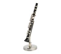 SALALIS Modèle de Clarinette Miniature, Réplique Décorative pour la Maison, le Bureau, la Salle de Musique, 3.1 Pouces, Cadeau en Plastique ABS