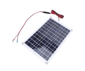 SALALIS Panneau Solaire Monocristallin Efficace de 40 W avec Contrôleur de Charge Solaire MPPT pour Bateau de Tracteur de Remorque de Camping-car, Solution Pratique pour la Vie Hors Réseau