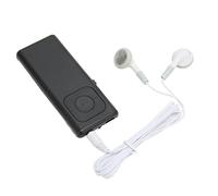 SALALIS Petit Lecteur MP3 Léger sans Perte avec Batterie 180 MAh pour Le Travail et Les Voyages, 64 Go Extensible (Noire)