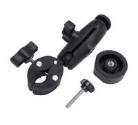 SALALIS Pince Réglable pour Support D'échelle de Camping-Car, pour Antenne TV par Satellite, Barres de Toit pour Bateaux, Mécanisme d'angle Stable à Double Axe, pour Camping-Cars, Alliage D'aluminium