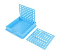 SALALIS Porte-Notes Adhésifs avec Pochoir, Pince à Notes Compacte et Portable pour Bureau, Organisation à Domicile, Matière Plastique pour Professionnels