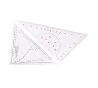 SALALIS Règle Triangulaire pour Dessin de Cartes, Rapporteur de Dessin de Bateau Robuste pour la Navigation de Bateau et de Yacht, Acrylique 405mm, Paquet de 2