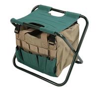 SALALIS Sac de Tabouret Pliant Essentiel du Jardinier, Boîte à Outils de Jardin Durable pour Les Amateurs de Plantation (Vert)