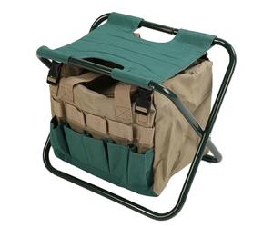 SALALIS Sac de Tabouret Pliant Essentiel du Jardinier, Boîte à Outils de Jardin Durable pour Les Amateurs de Plantation (Vert)