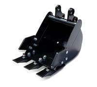 SALALIS Seau D'excavatrice de 300 Mm Petit Godet de Pelle Durable en Acier au Manganèse, Conception à 3 Dents pour Un Creusement Précis de 1 à 1,8 Tonnes D'excavatrices, de Construction et