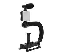 SALALIS Stabilisateur de Caméra de Téléphone U Grip avec Conception de Chaussure Chaude et Poignée Antidérapante en éponge pour Prise de Vue Professionnelle ABS 1 unité