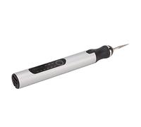 SALALIS Stylo de Gravure électrique, Mini Graveur Compact et Rechargeable pour L'artisanat de Cadeaux Personnalisés en Alliage D'aluminium, 30 Pièces, Accessoires