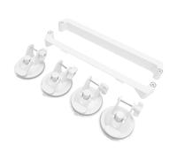 SALALIS Support à Ventouse pour Antenne Parabolique ABS, Internet Rapide et Stable pour la Conduite en Camping-Car, 2 Supports Fixes, 4 Bases à Ventouse