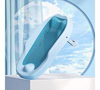 SALALIS Support de Douche pour bébé, Support de Bain rembourré Antidérapant pour Nourrissons, Conception Ergonomique pour un Bain en Toute sécurité, adapté au de bébé, Matériau PP, TPE (Bleu)