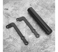 SALALIS Support de Téléphone usiné CNC pour Moto, Installation Facile, Compatible avec 1000 15-18, Alliage D'aluminium Noir Durable, 2 Cadres de Support, 1 Connecteur