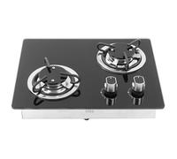 SALALIS table de cuisson à gaz Cuisinière à gaz pour camping-car, 2 brûleurs, puissance 1,8 kw, panneau en moteur antiderapant