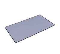 SALALIS Tapis de Protection pour Barbecue Résistant à la Chaleur, Grand Tapis Durable pour L'extérieur, fabriqué en Fibre de Bonne qualité pour Patio, Terrasse, Pelouse (Gris angle droit grand modèle)