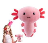 Salamander Doll - Rose Axolotl Cuddle Toy, Funny Farcie Creature | Pet de Coussin en Peluche Bleu Doux, Novelty Animal Figure Charme Confortable Charme de Chevet Collectible Collectible Su