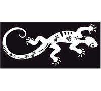 Salamandre bretonne Bretagne Breizh autocollant sticker détail breton triskèle moucheture d'hermine (Blanc, 15 cm)