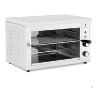 Royal Catering RCPES-380 Salamandre De Cuisine Professionnelle Four Électrique Grill (3 000 W, 50 - 300 °C, 0 - 30 min, Récipient Collecteur, acier inoxydable)