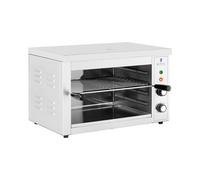 Royal Catering RCPES-380 Salamandre De Cuisine Professionnelle Four Électrique Grill (3 000 W, 50 - 300 °C, 0 - 30 min, Récipient Collecteur, acier inoxydable)