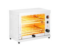 Royal Catering RC-SGI01 Salamandre De Cuisine Professionnelle Four Électrique Grill (3 200 W, 0-15 min, Récipient collecteur de graisse, Acier inoxydable)