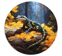 Salamandre dans la forêt |Illustration d'art naturaliste| Puzzles Amusants en Famille 1000pcs (67.5x67.5cm) Adultes