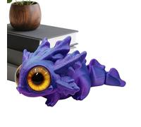 Salamandre imprimée en 3D - Figurine mobile Axolotl - Jouet animal flexible - Jouet sensoriel salamandre avec grands yeux pour soulager le stress - Décoration de bureau - Cadeau pour collectionneurs