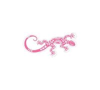 salamandre maori Lizard logo 652 autocollant sticker - Taille : 12 cm - Couleur : rose