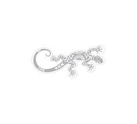 salamandre maori Lizard logo 652 autocollant sticker - Taille : 17 cm - Couleur : gris