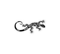 salamandre maori Lizard logo 652 autocollant sticker - Taille : 17 cm - Couleur : noir