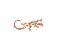 salamandre maori Lizard logo 652 autocollant sticker - Taille : 8 cm - Couleur : marron