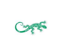 salamandre maori Lizard logo 652 autocollant sticker - Taille : 8 cm - Couleur : vert foncé