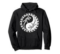 Salamandre Maori Yin Yang Polynésien Tatouage Lézard Gecko Sweat à Capuche