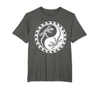 Salamandre Maori Yin Yang Polynésien Tatouage Lézard Gecko T-Shirt