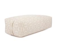 Salamba Traversin de yoga, rectangulaire, housse en coton amovible, garnissage en épeautre, accessoire de yoga pour yin yoga et asanas relaxants