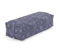 Salamba Traversin de yoga, rectangulaire, housse en coton amovible, garnissage en épeautre, accessoire de yoga pour yin yoga et asanas relaxants