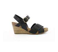 Salambo, Sandale Femme, Noir, 37